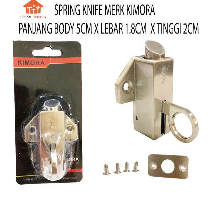 KIMORA Spring Knife/ Grendel Kodok P 5cm x L 1.8cm x T 2 cm