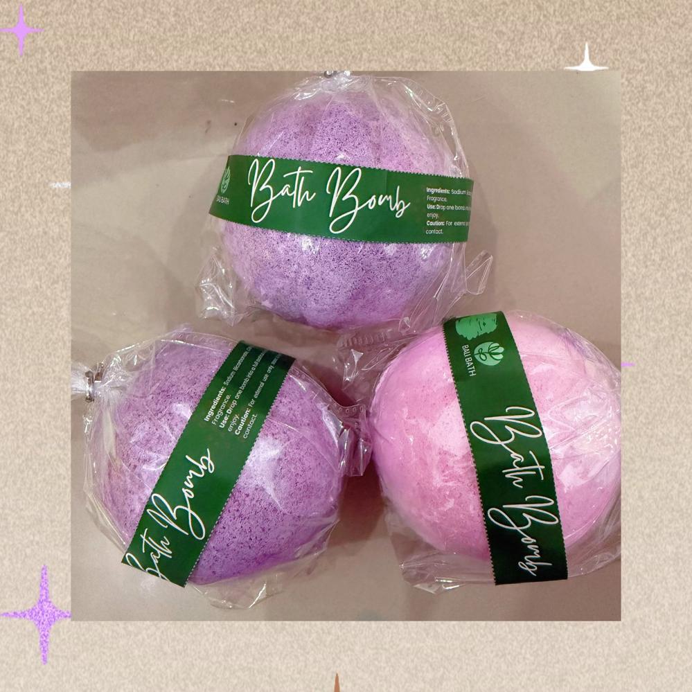 NEW DEALS BaliBath Bath Bomb Busa Bubble Bath Bomb Mandi Busa Berendam Relaksasi Besar Diameter 6cm 