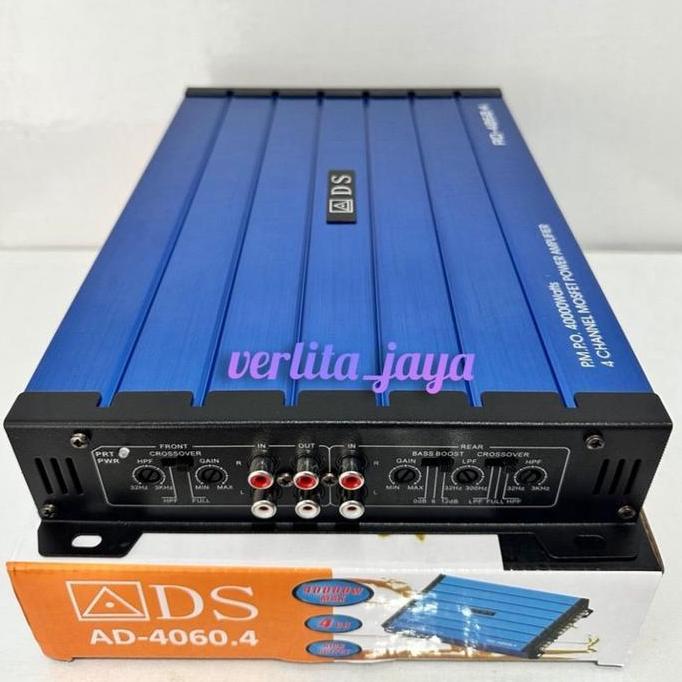 New- Power Amplifier Mobil Ads Ad-4060.4 Ch 40000 Watt