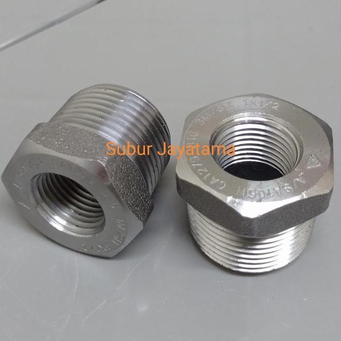 Vring / Bushing / Vlok Ring Besi A105 3000 Psi NPT 1 x 1/2 " inchi
