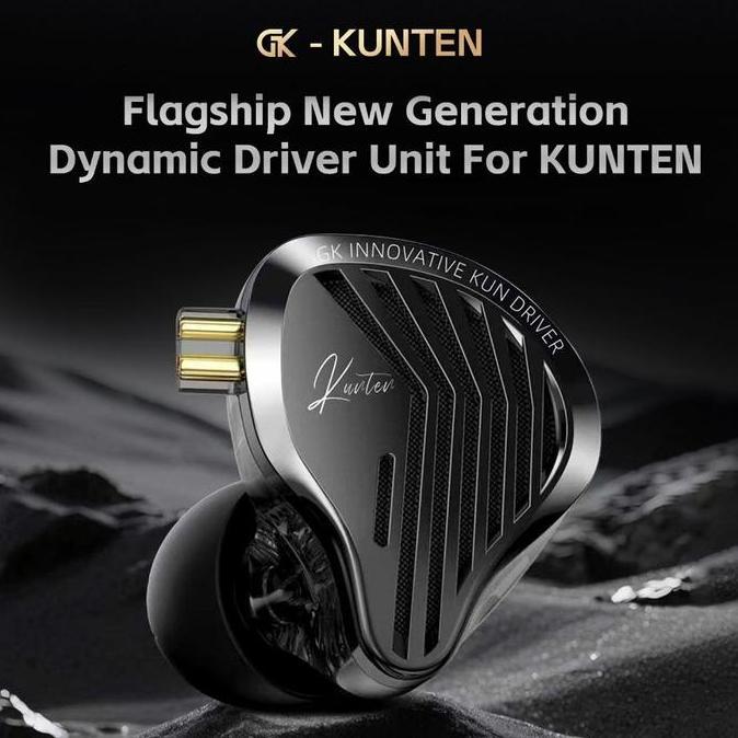 New- Gk-Kunten Gk Kunten Earphone Ultra Wide Frequency Dynamic Driver Hifi Iem Earphone