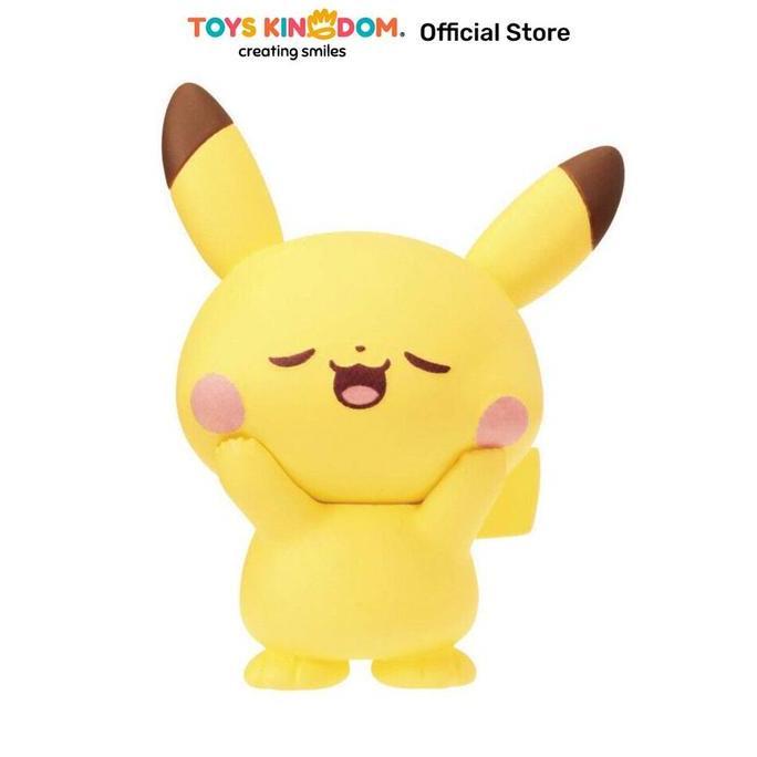 Toys Kingdom Takara Tomy Pokepeace Minifigure Balloon Pikachu - Kuning
