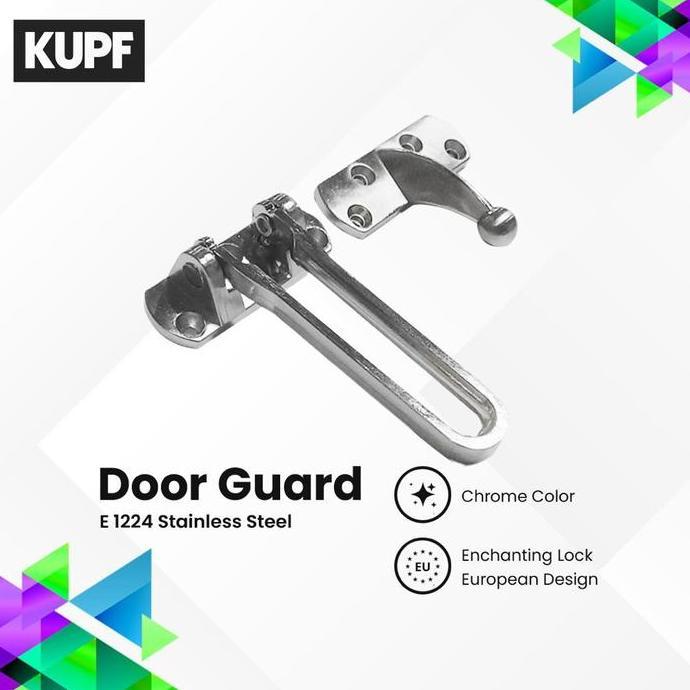 Pengaman kunci pintu/Door Guard Elock Stainless Steel E1224NB
