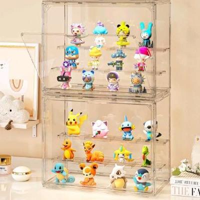 kotak akrilik tempat display / box tempat pajangan boneka / kotak akrilik serbaguna