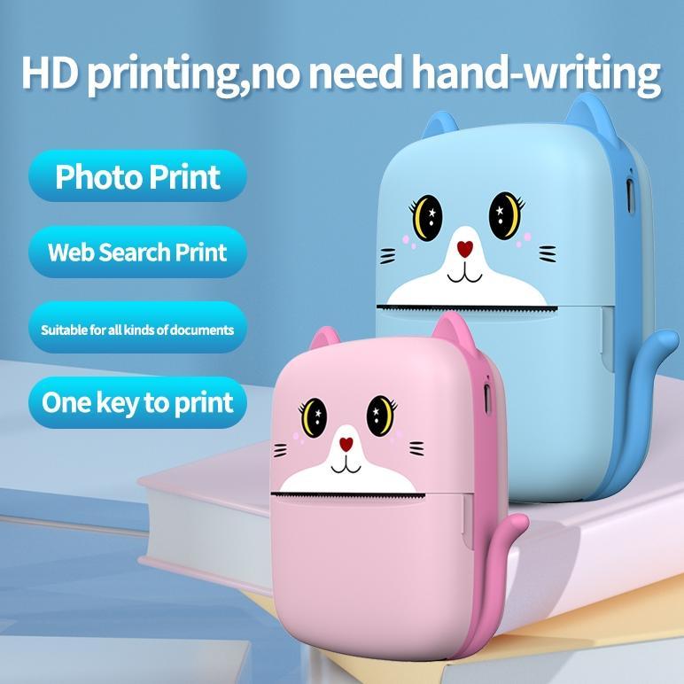 (Ram Lanc) Snapzy Printer Bluetooth Mini Anak Thermal Printer Cetak Foto Alat Printer Mini -58*30mm 