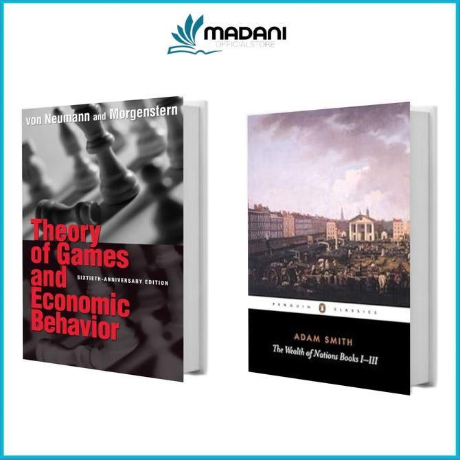 Paket  2 buku Theory of Games and Economic Behavior & The wealth of nations adam smith (English/Indo