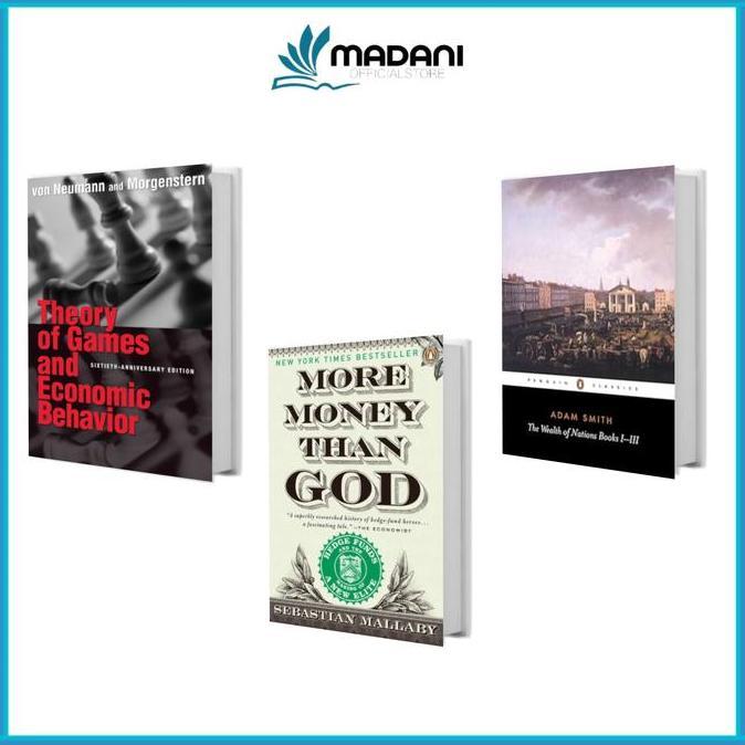 Paket 3 buku Theory of Games and Economic Behavior - wealth of nations adam smith -More Money Than G