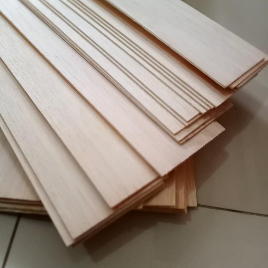 Balsa Grade A Kayu Balsa 1Mm 1.5Mm, 2Mm, 2.5Mm,  3Mm, Bahan Maket Rc Pesawat Balsa Wood Sheet