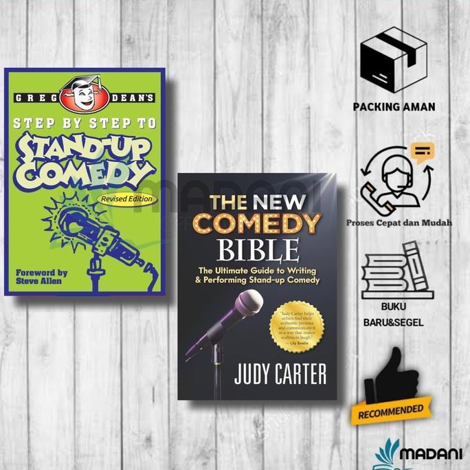 Paket 2 buku  Step by Step to Stand-Up Comedy & The NEW Comedy Bible (English/Indonesia)