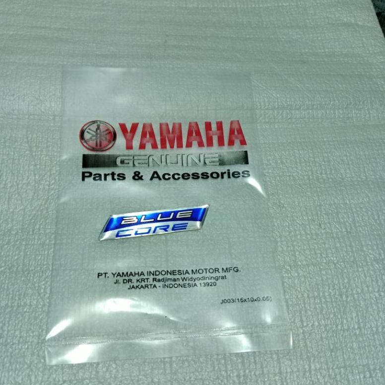 Emblem Logo Stiker Yamaha Bluecore Batok Tutup Stang Nmax Old New Aerox Gear Dll Original