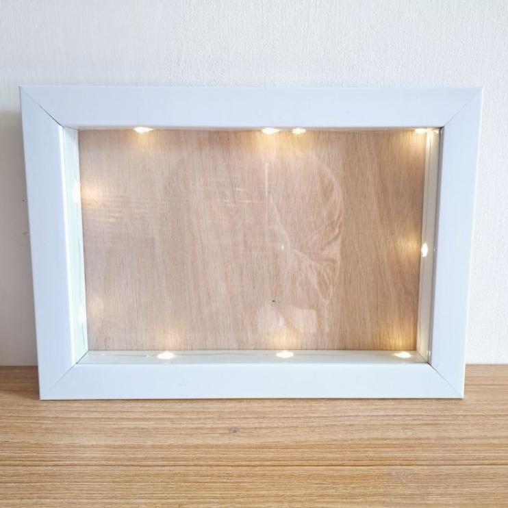 Frame 3D 20X30 + Led | Frame Mahar 3D | Pigora Mahar 3D | Frame Scrapframe 3D | Pigora Led | Frame L