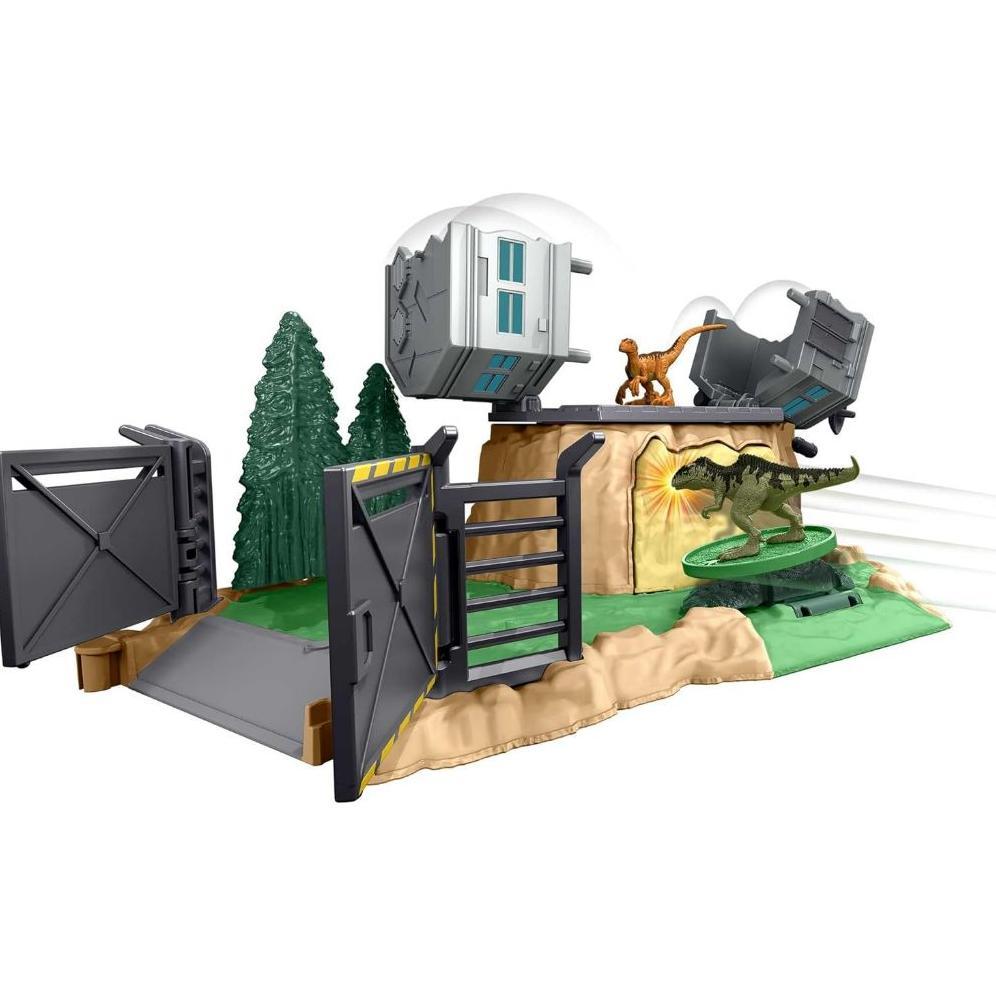 Mattel Jurassic World Dominion Minis Giganotosaurus Rampage Playset With 2 Mini Dinosaur