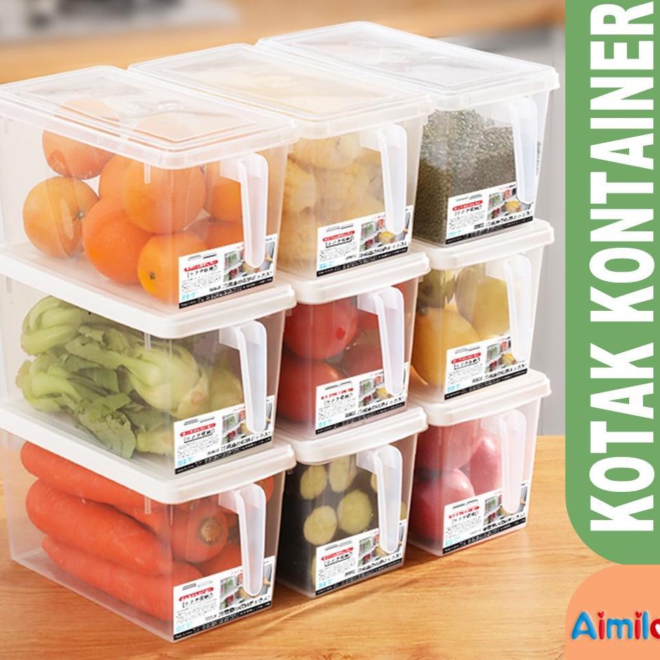 Kotak Kontainer Makanan Kulkas | Food Storage Box Kotak Penyimpanan | Refrigerator Storage Box Sayur