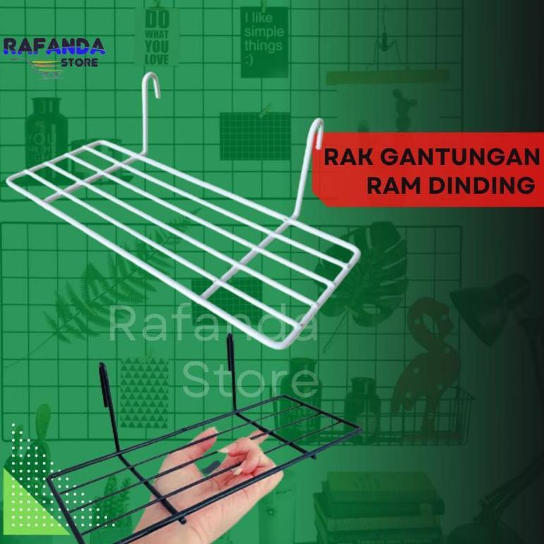 Rak gantungan ram minimalis ragan aksesoris rak besi kawat ram hijang hiasan dinding tatakan sepatu 