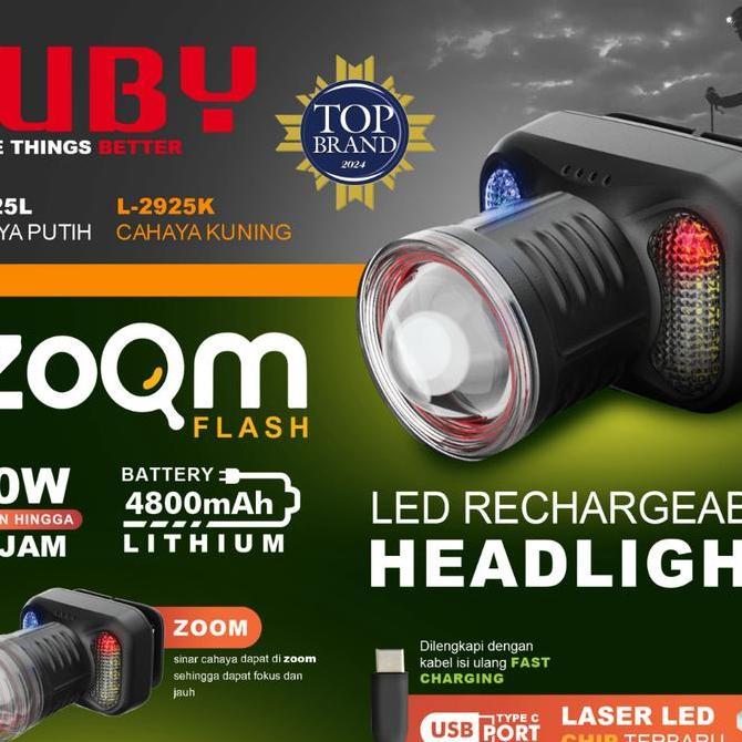 Senter Kepala Sensor LUBY L-2882 / Headlamp Luby 10Watt