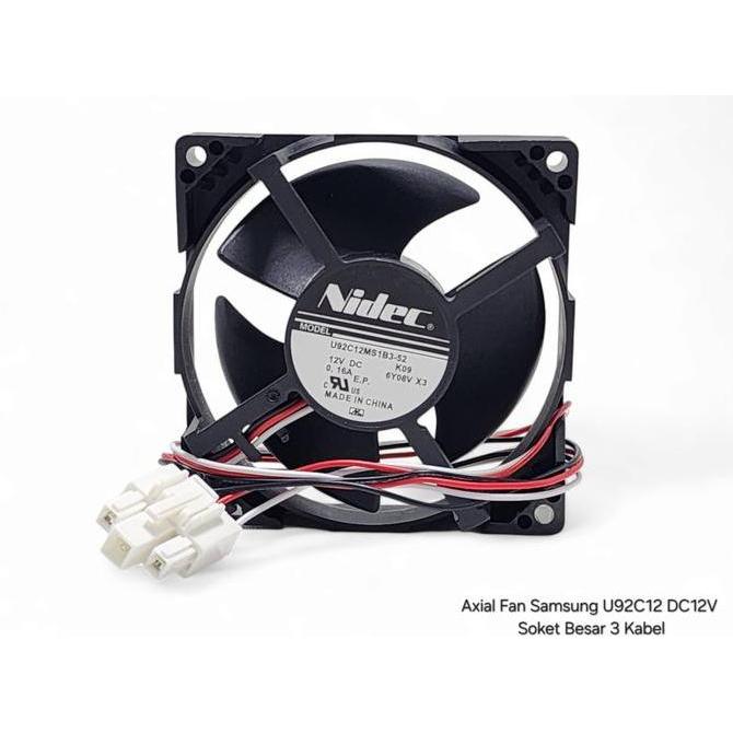 PYON Axial Fan Samsung U92C12 DC12V Soket Besar 3Kabel