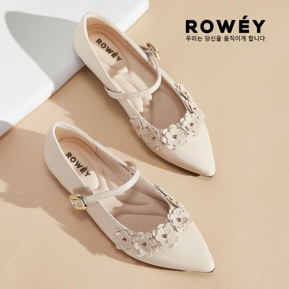 HOT Rowey Sepatu Cewek Flat Shoes Mary Jane Simple Manis Sepatu Cantik Jenifer