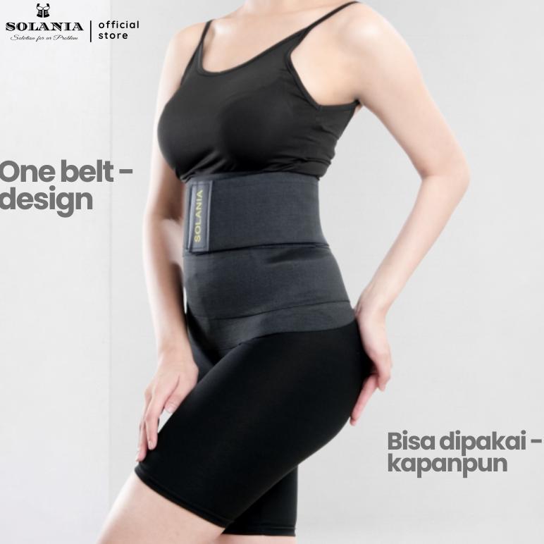 HOT SOLANIA Korset Pelangsing Perut Buncit Ibu Melahirkan Setelah Cesar Normal Stagen Lilit Solania 