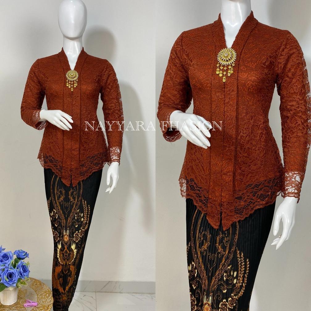 BIG PROMO Kebaya Kartini/ Kebaya Set Floy Termurah/ Kebaya Remaja Modern /Kebaya Wisuda Setelan Keba