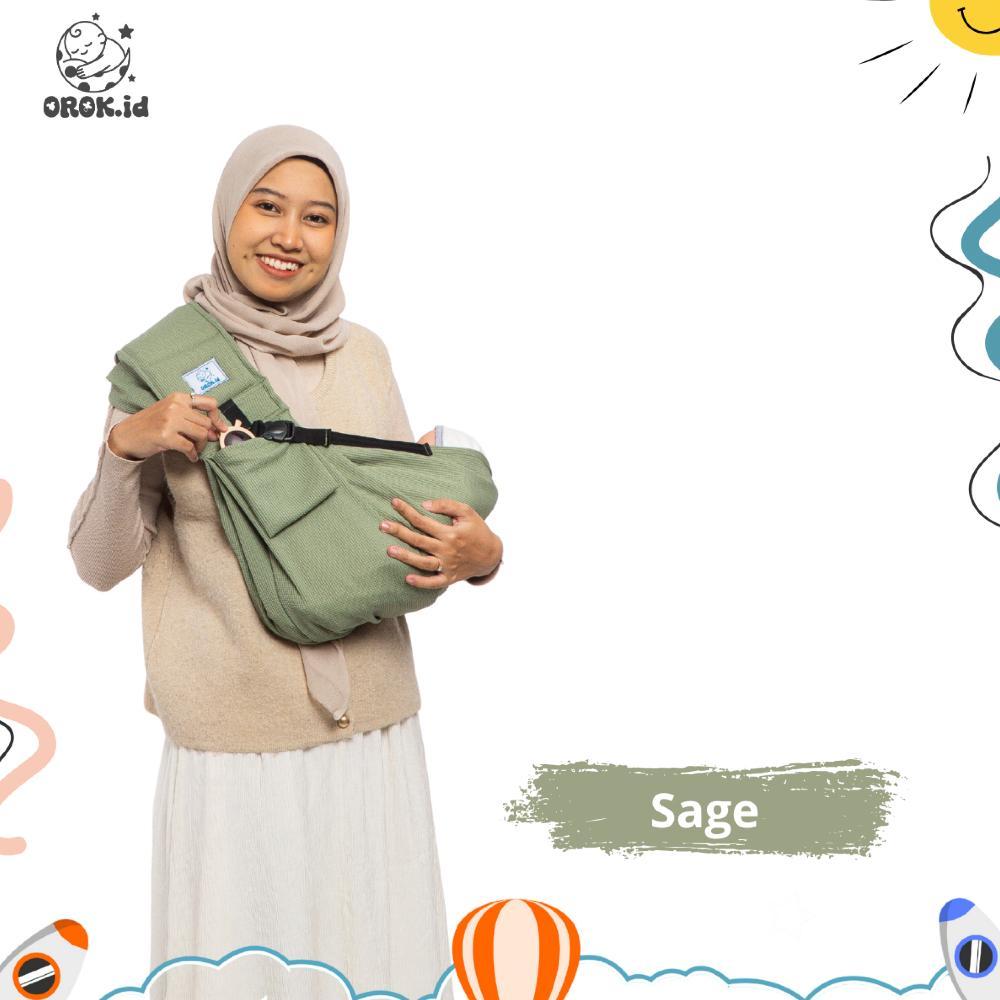 NEW OROK.id Gendongan Bayi Samping Adjustable Instant Anak Newborn Geos Baby Wrap Bisa Diatur Panjan