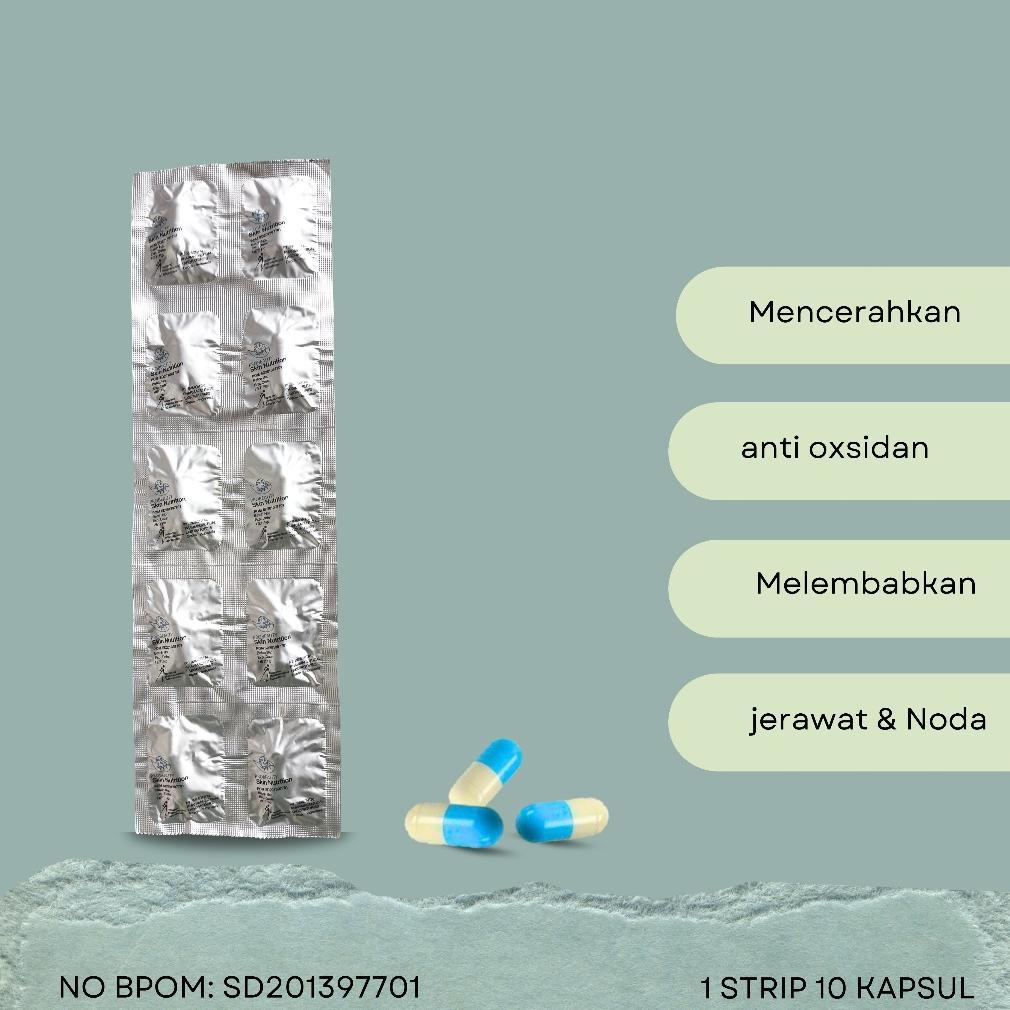 Collagen Capsul + Astaxanthin Suplemen Pemutih Badan Wajah Bpom Kesehatan Dan Kecantikan Kulit Aman 