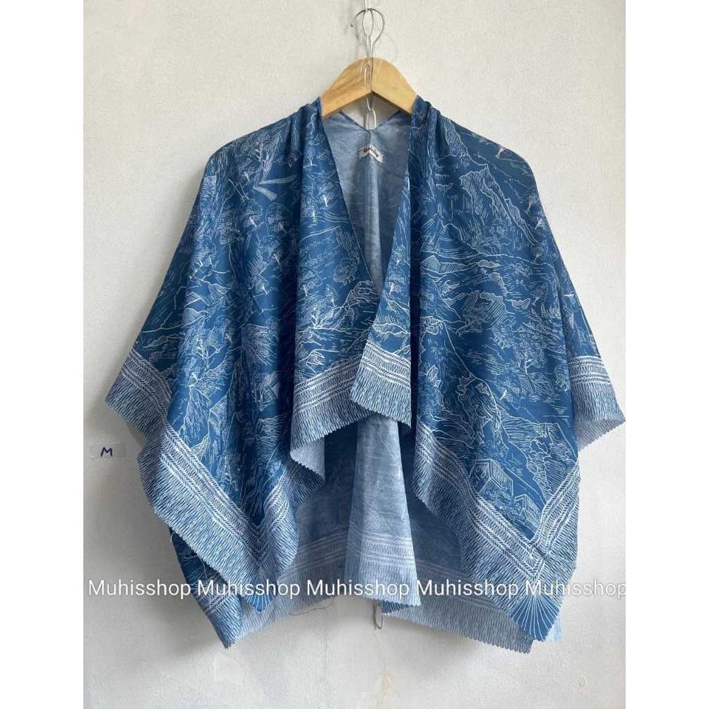 BIG SALE Outer Wanita Kekinian Cardigan Panjang | Long Outer Wanita Polos Putih Navy Casual Murah