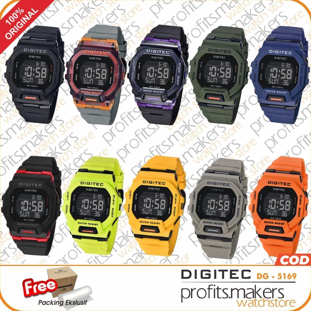 PROMO DIGITEC DG 5169 / DG-5169 / DG5169 DIGITAL WATCH JAM TANGAN ORIGINAL