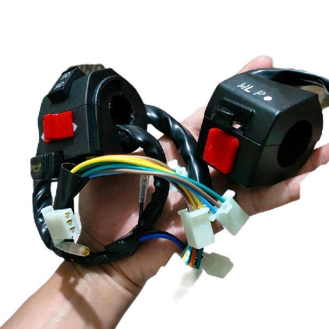 Parts- Saklar Set Switch Holder Set Kiri Kanan Astrea Grand Impressa Legenda 1 Legenda 2 Komplit Tin
