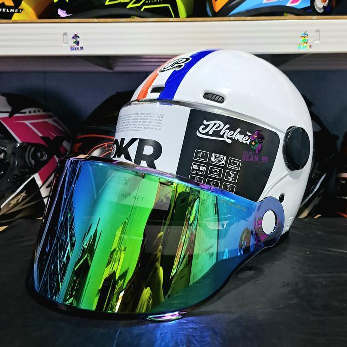 Kaca Helm Jp Rokr Iridium All Warna Original Original Dan Terpercaya