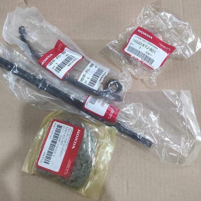 Chain Cam, Tensioner Com, Guide A Cam Chain, LIfter Assy Tensioner (14401-KYJ-901, 14510-KYJ-900, 14