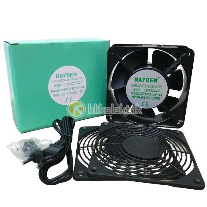 Oassi- Kipas Komputer Cooling Fan Rayden Pendingin Panel Blower Ac 220V 12Cm
