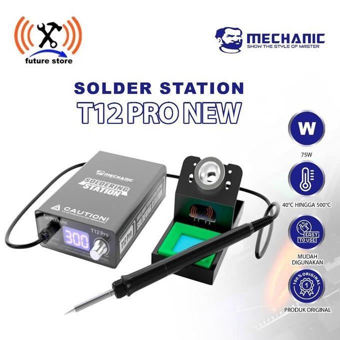 Karibianszz - SOLDER MECHANIC T12 PRO DIGITAL TEMPERATURE - CONTROL SOLDER STATION MECHANIC T12 PRO 