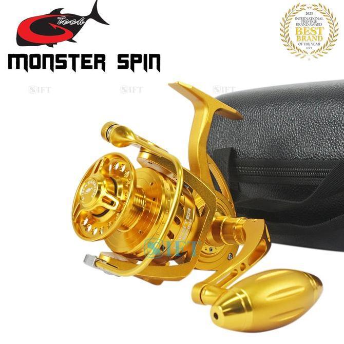 Reel G-TECH MONSTER SPIN 4000 6000 8000 50kg [2025] SaltWater Power Handle Metal Body IFT