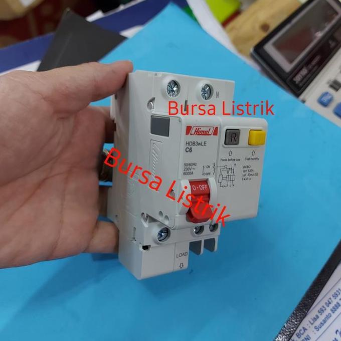 Kit- Rcbo (Elcb+Mcb) Circuit Breaker Himel 30Ma 2P 10A 16A 20A 25A 32A 40A