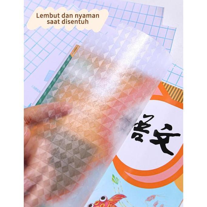 10 Pcs Sampul Buku Stiker/Self-Adhesive Book Cover Waterproof/Stiker Sampul Buku Isi 10 Lembar Self-