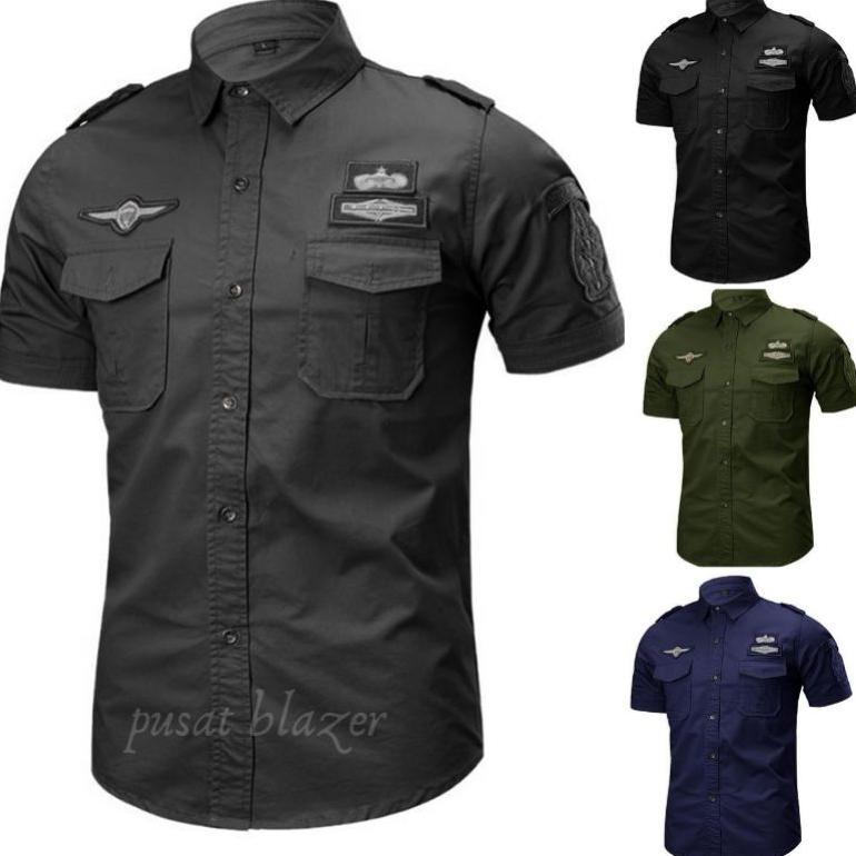 Promo Kemeja Tactical Pria Terbaru / Kemeja Pdh Lengan Pendek/Kemeja Pria Terbaik