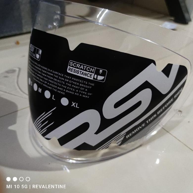 VISOR RSV NEW WINDTAIL & SV300 CLEAR ORIGINAL | KACA HELM CLEAR BENING HALF FACE SV 300 WIND TAIL OR