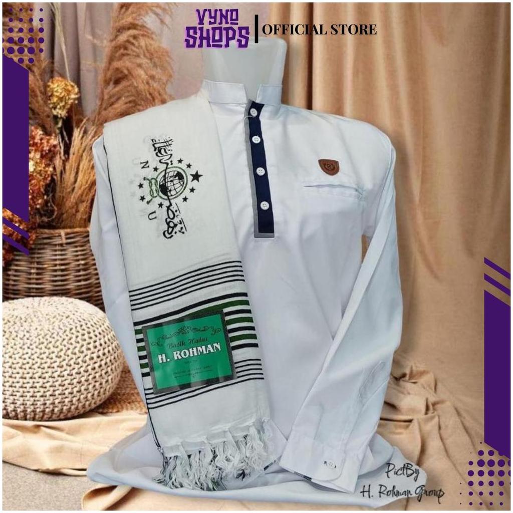 Sorban Pria Kashmir Motif Logo NU | Sorban Nahdlatul Ulama | Sorban Batik Printing SP Teratas