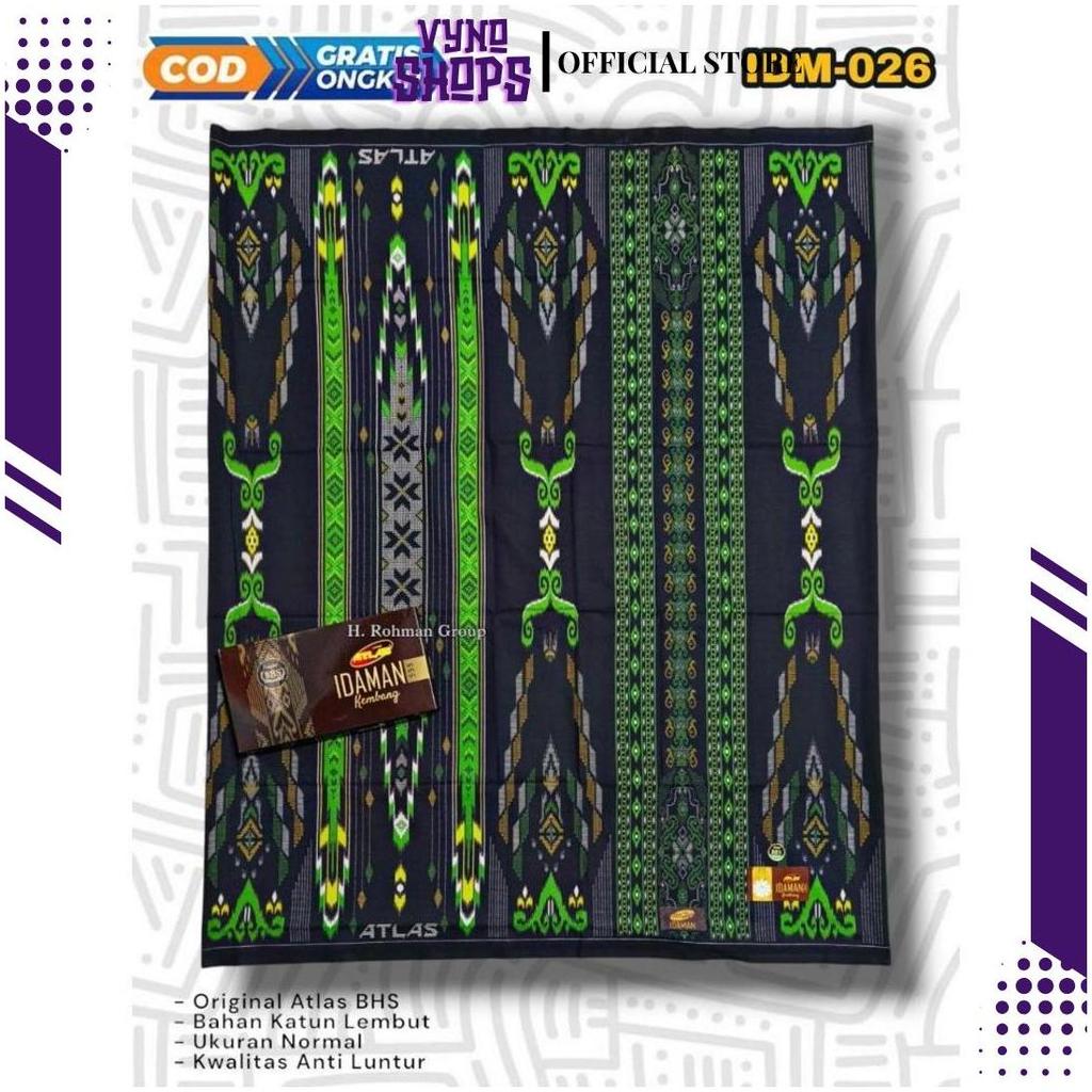 Sarung Atlas Batik Hitam Idaman | Sarung Atlas Super Premium | Sarung Atlas Idaman Batik SGE SP Best