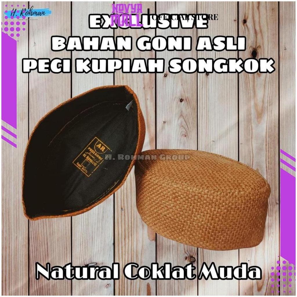 peci karung goni/peci goni/peci goni NU/peci goni coklat/peci goni coklat matang SP Teratas