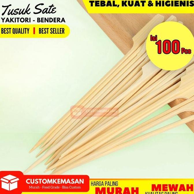 Dispo- Tusuk Sate Yakit / Tusuk Yakit / Tusukan Sate / Tusuk Sate Panjang / Tusuk Sate Bambu / Tusuk