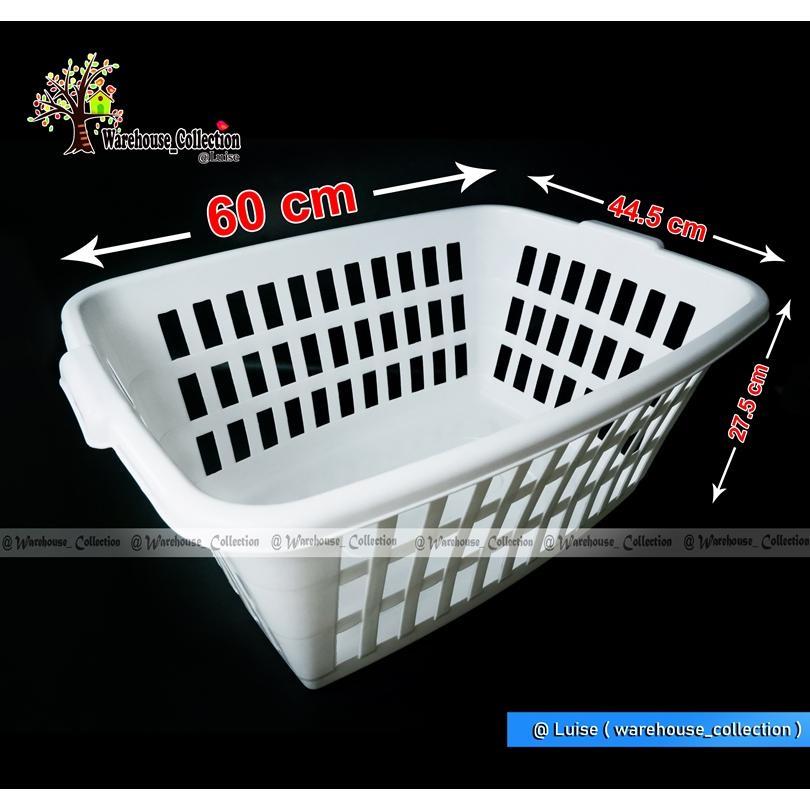 KERANJANG SERBAGUNA BESAR HITAM PUTIH// KERANJANG PAKAIAN MAWAR// KERANJANG LAUNDRY Bahan Plastik Be