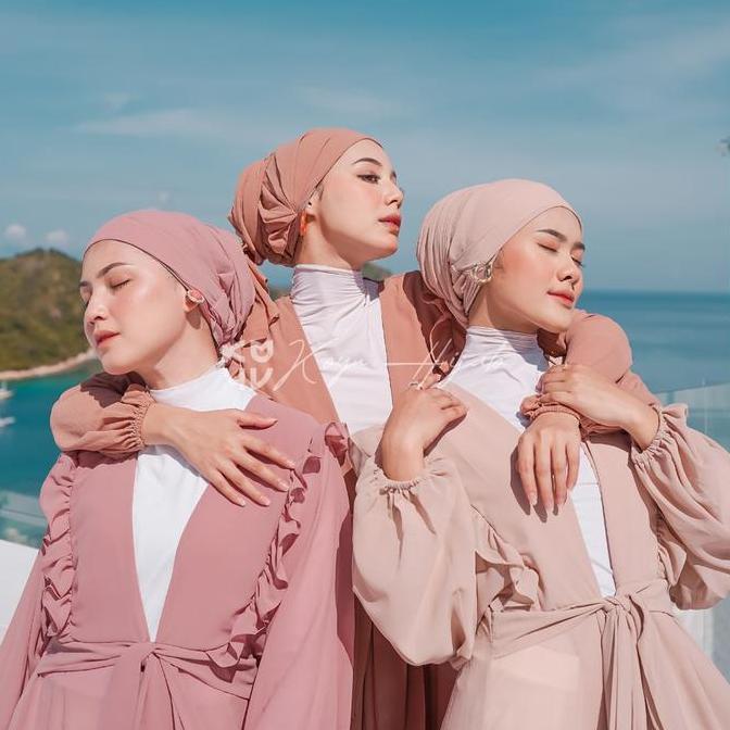 Veil- Koyu Hijab Turban Instant / Pasmina Instant Turban Koyu