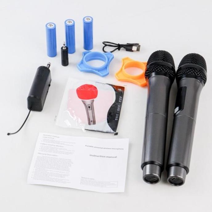 SWALLOWTAIL Mikrofon SET 2 PCS Mic microphone Karaoke Wireless Portable KTV lagu