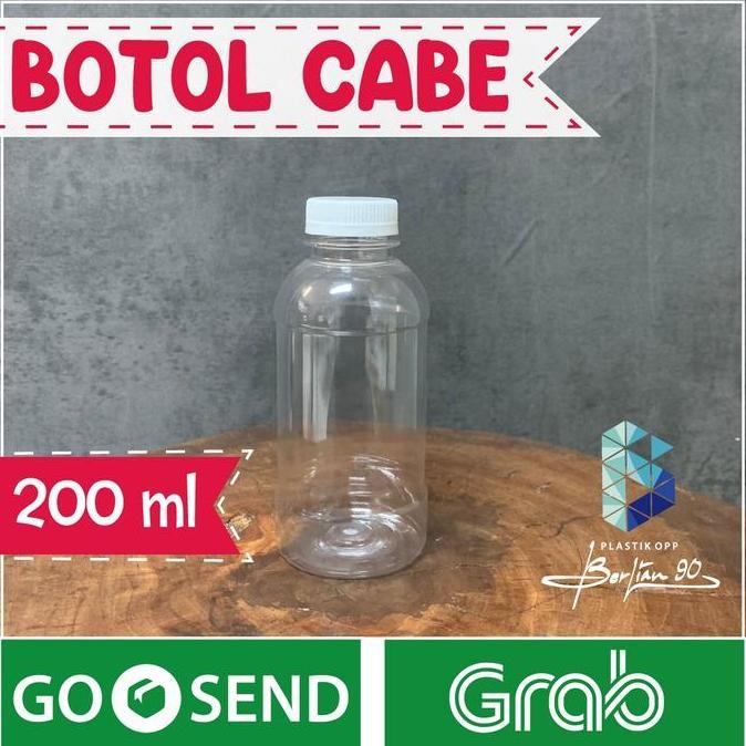 Baru- ( Isi 20 ) Botol Cabe 200Ml / Botol Plastik 200Ml / Botol Kopi 200Ml / Botol Jus 200Ml