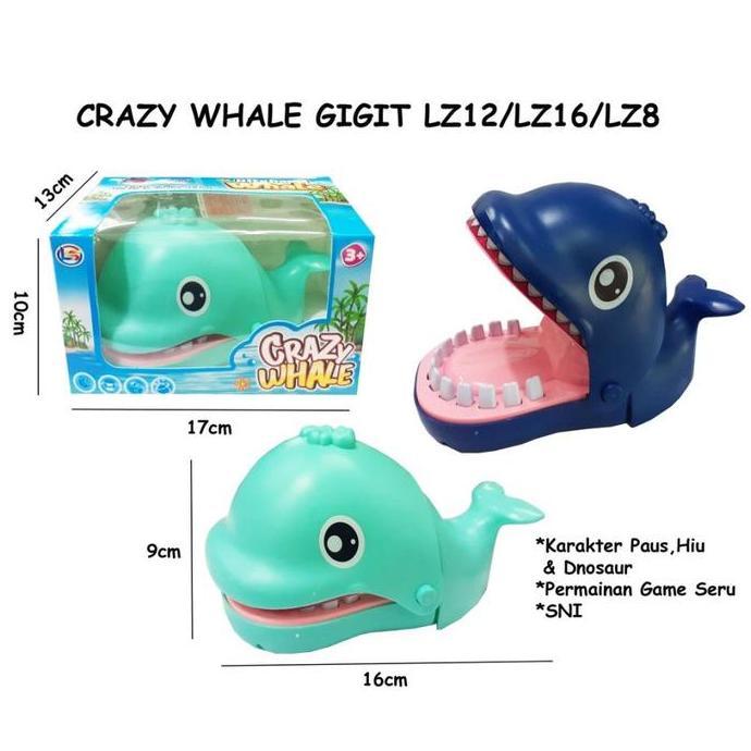 Mainan Anak Gigit Jari Whale Ikan Paus - Mainan Prank Gigit Jari Paus