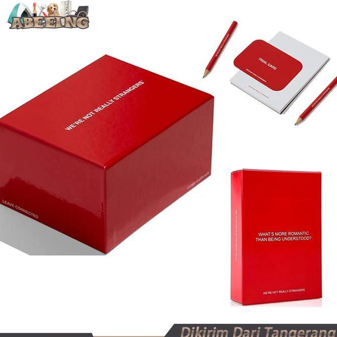 JHONXIE Permainan Kartu WeRe Not Really Strangers Ice Breaker Card Permainan Obrolan Kita Deeper Tal
