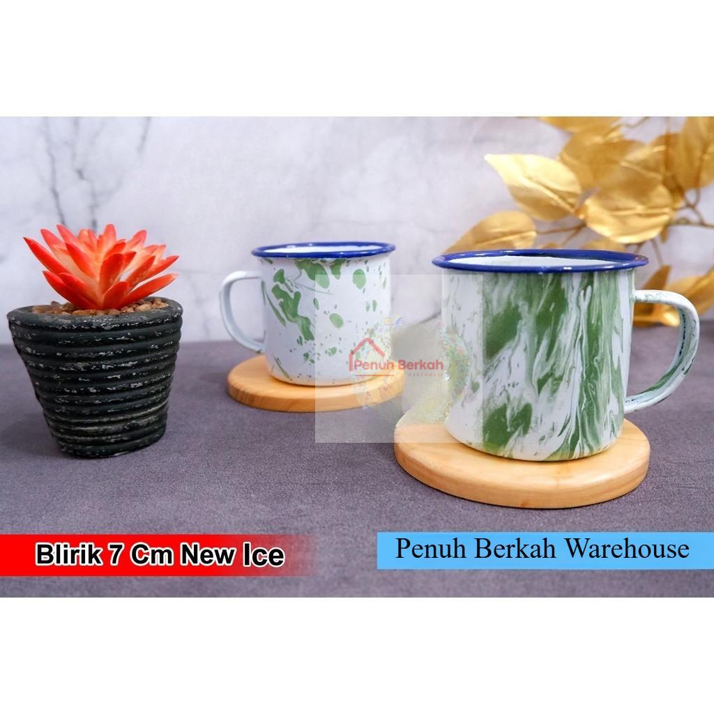 Cangkir Seng Blirik/Cangkir Blirik 7 Cm / Cangkir Enamel Blirik/Gelas Blirik/Cangkir Jadul