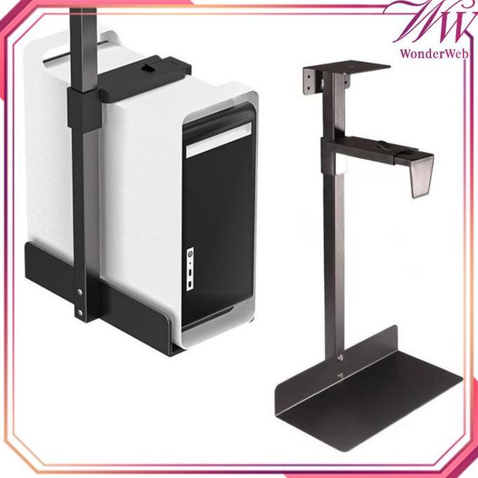 1SET TRAY CPU KOMPUTER BAWAH MEJA DUDUKAN CPU KOMPUTER RAK CPU KOMPUTER DINDING BRACKET CPU KOMPUTER