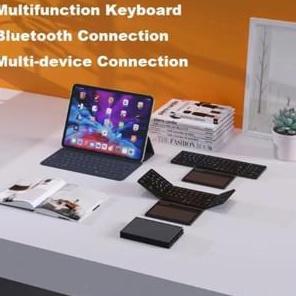 KEYBOARD LIPAT MULTI DEVICE CONECTION / KEYBOARD LIPAT TOUCHPAD BESAR /KEYBOARD LIPAT MULTI DEVICE C